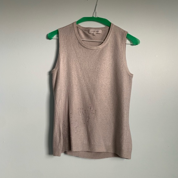 Michael Rene Embroidered Sweater Vest Size Small - Picture 1 of 5